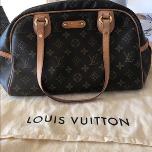 Louis Vuitton Black and Brown Shoulder Bag